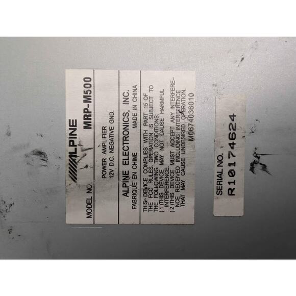 Alpine MRP M500 Amp - Picture 3 of 3